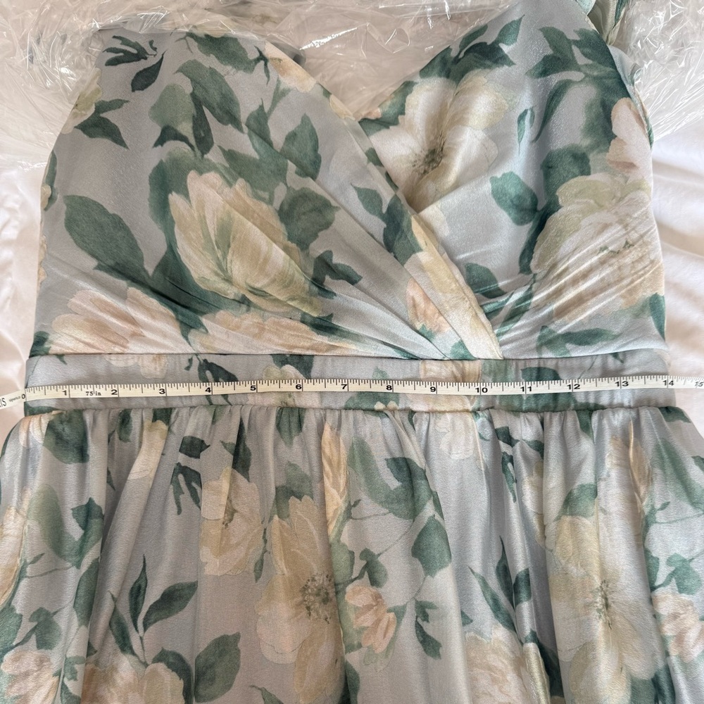 Floral Wrap Maxi Dress in Mint Green - Picture 5 of 5